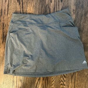 Adidas Heather Gray Golf Skort